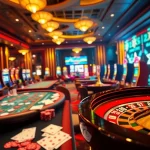 Experience thrilling gambling with Nhà cái BIGBET88 at a lively casino featuring vibrant tables and exciting games.